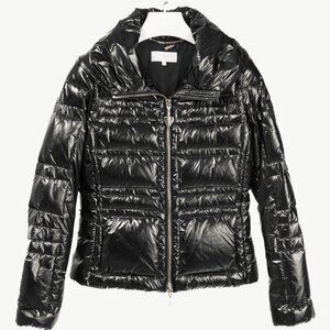 Escada Sport Mari Black Nylon Quilted Puffer Jacket